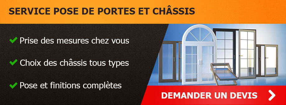 Service pose de portes et châssis